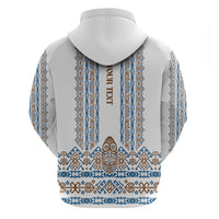 Personalised Papua New Guinea Bird Ethnic Zip Hoodie Papuan Batik Inspired Pattern LT9 - Polynesian Pride