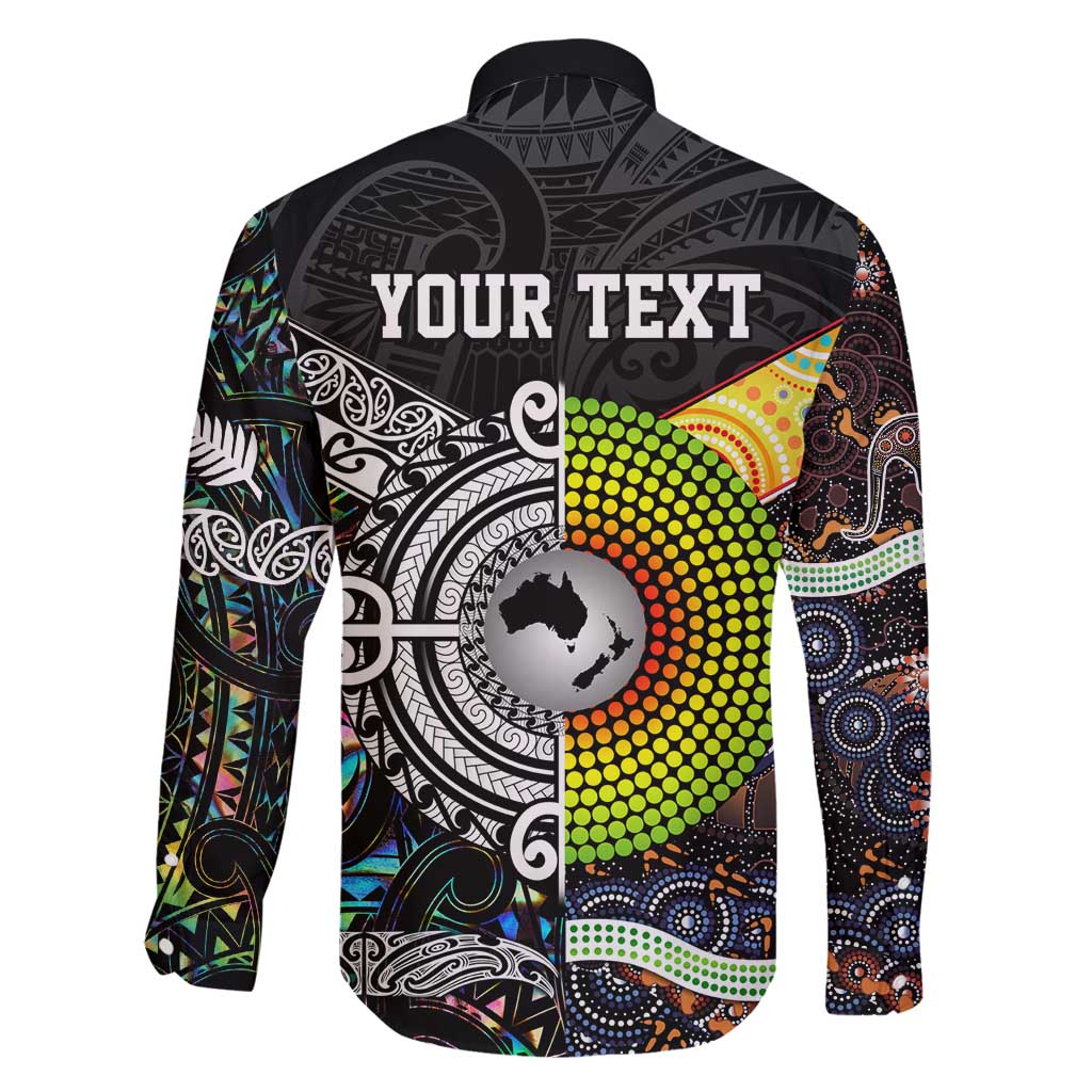 Personalised New Zealand and Australia Family Matching Summer Maxi Dress and Hawaiian Shirt Maori Mix Aboriginal Art Style LT9 - Polynesian Pride