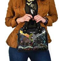 Personalised New Zealand and Australia Shoulder Handbag Maori Mix Aboriginal Art Style LT9 - Polynesian Pride