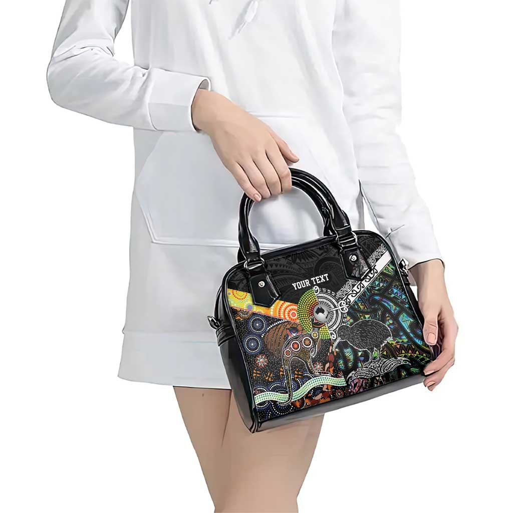 Personalised New Zealand and Australia Shoulder Handbag Maori Mix Aboriginal Art Style LT9 - Polynesian Pride