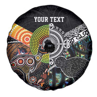 Personalised New Zealand and Australia Spare Tire Cover Maori Mix Aboriginal Art Style LT9 - Polynesian Pride