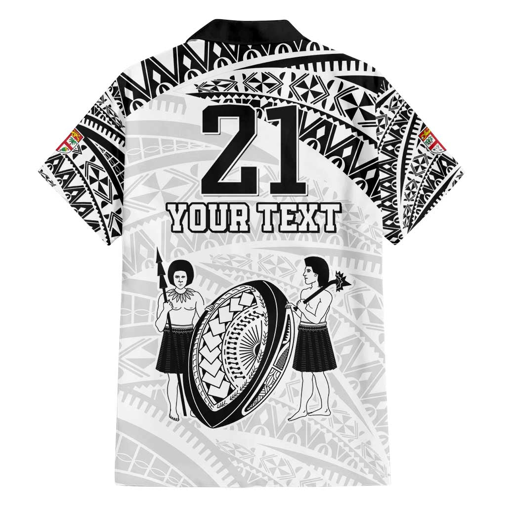 Custom Fiji Rugby Pacific Family Matching Tank Maxi Dress and Hawaiian Shirt Polynesian Palm Tattoo LT9 - Polynesian Pride