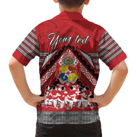 Personalised Tonga Rugby Pacific Family Matching Long Sleeve Bodycon Dress and Hawaiian Shirt Ikale Tahi Sipi Tau LT9 - Polynesian Pride