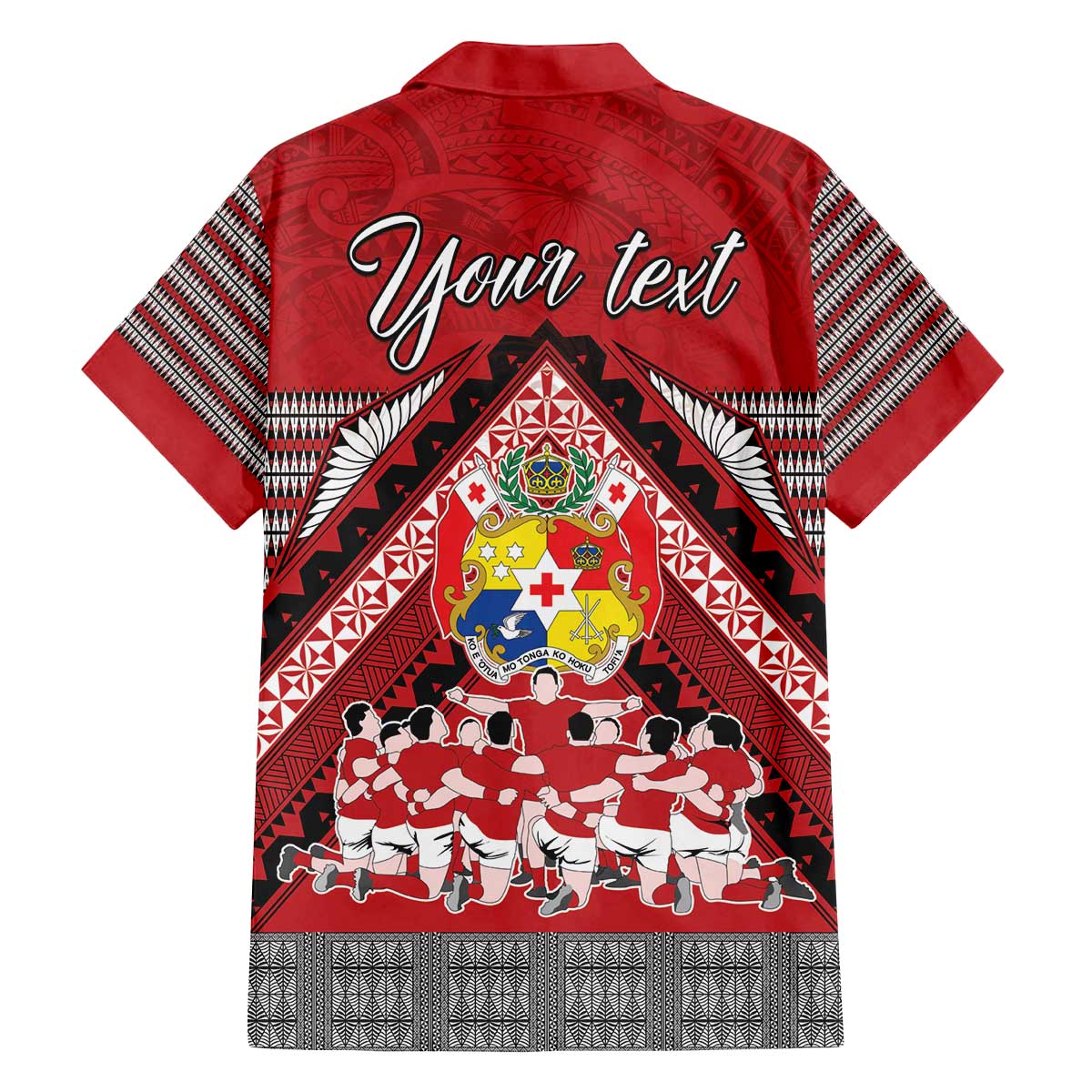 Personalised Tonga Rugby Pacific Family Matching Puletasi and Hawaiian Shirt Ikale Tahi Sipi Tau LT9 - Polynesian Pride