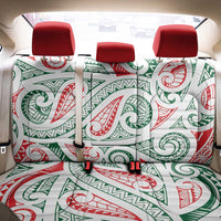 New Zealand Kowhaiwhai Christmas Back Car Seat Cover Traditional Maori Koru Pattern - Polynesian Pride