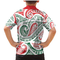 New Zealand Kowhaiwhai Christmas Family Matching Mermaid Dress and Hawaiian Shirt Traditional Maori Koru Pattern LT9 - Polynesian Pride
