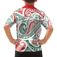 New Zealand Kowhaiwhai Christmas Family Matching Summer Maxi Dress and Hawaiian Shirt Traditional Maori Koru Pattern LT9 - Polynesian Pride