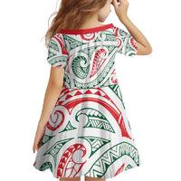 New Zealand Kowhaiwhai Christmas Family Matching Summer Maxi Dress and Hawaiian Shirt Traditional Maori Koru Pattern LT9 - Polynesian Pride