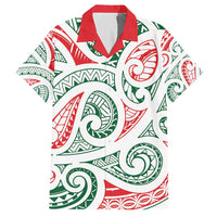 New Zealand Kowhaiwhai Christmas Hawaiian Shirt Traditional Maori Koru Pattern LT9 White - Polynesian Pride