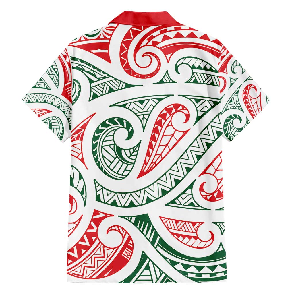 New Zealand Kowhaiwhai Christmas Hawaiian Shirt Traditional Maori Koru Pattern LT9 - Polynesian Pride