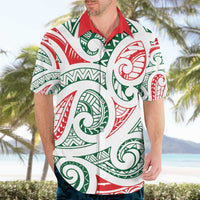 New Zealand Kowhaiwhai Christmas Hawaiian Shirt Traditional Maori Koru Pattern LT9 - Polynesian Pride