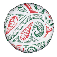 New Zealand Kowhaiwhai Christmas Spare Tire Cover Traditional Maori Koru Pattern LT9 - Polynesian Pride