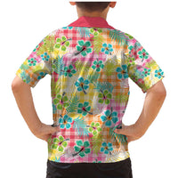 Hawaiian Palaka Family Matching Mermaid Dress and Hawaiian Shirt Hibiscus Palm Leaf Pattern LT9 - Polynesian Pride