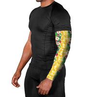 Hawaiian Palaka Arm Sleeves Hibiscus Pineapple Lei - Polynesian Pride