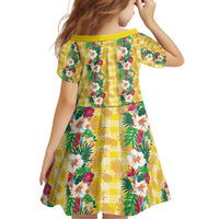 Hawaiian Palaka Family Matching Off Shoulder Maxi Dress and Hawaiian Shirt Hibiscus Pineapple Lei LT9 - Polynesian Pride