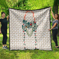 Brown Hawaiian Palaka Quilt Kukui Nut Money Lei LT9 - Polynesian Pride