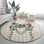 Brown Hawaiian Palaka Round Carpet Kukui Nut Money Lei - Polynesian Pride