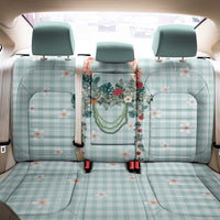 Turquoise Hawaiian Palaka Back Car Seat Cover Kukui Nut Money Lei - Polynesian Pride