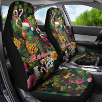 Meri Kirihimete Kakapo Santa Car Seat Cover Merry Christmas with Tropical Vibe LT9 - Polynesian Pride
