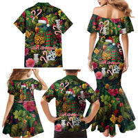 Meri Kirihimete Kakapo Santa Family Matching Mermaid Dress and Hawaiian Shirt Merry Christmas with Tropical Vibe LT9 - Polynesian Pride