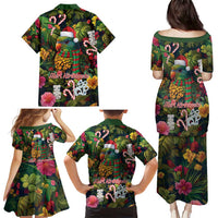 Meri Kirihimete Kakapo Santa Family Matching Puletasi and Hawaiian Shirt Merry Christmas with Tropical Vibe LT9 - Polynesian Pride
