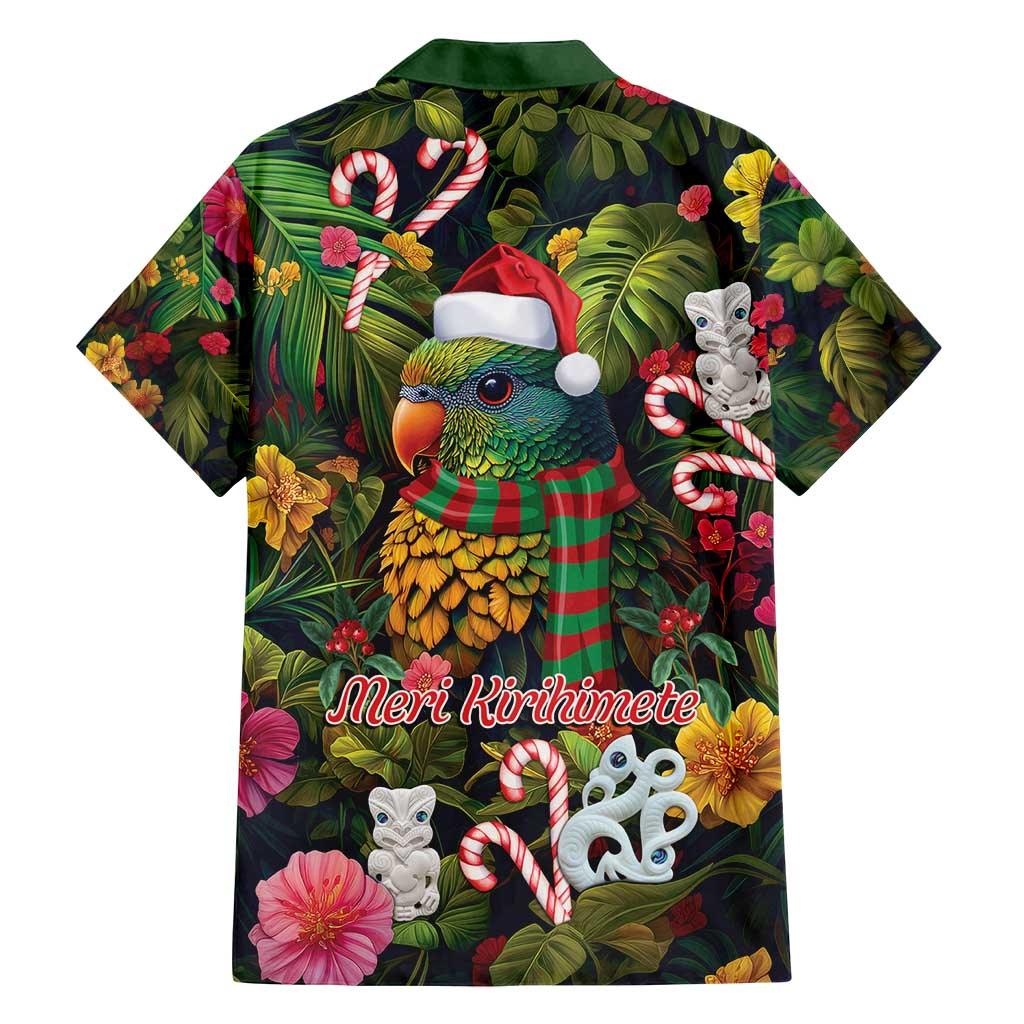 Meri Kirihimete Kakapo Santa Family Matching Puletasi and Hawaiian Shirt Merry Christmas with Tropical Vibe LT9 - Polynesian Pride