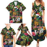 Meri Kirihimete Kakapo Santa Family Matching Summer Maxi Dress and Hawaiian Shirt Merry Christmas with Tropical Vibe LT9 - Polynesian Pride