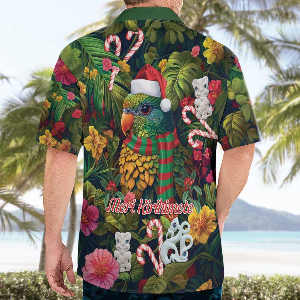 Meri Kirihimete Kakapo Santa Hawaiian Shirt Merry Christmas with Tropical Vibe LT9 - Polynesian Pride