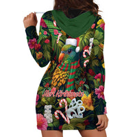 Meri Kirihimete Kakapo Santa Hoodie Dress Merry Christmas with Tropical Vibe LT9 - Polynesian Pride