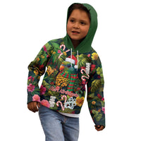 Meri Kirihimete Kakapo Santa Kid Hoodie Merry Christmas with Tropical Vibe LT9 - Polynesian Pride