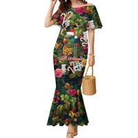 Meri Kirihimete Kakapo Santa Mermaid Dress Merry Christmas with Tropical Vibe LT9 Women Green - Polynesian Pride