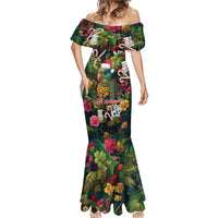 Meri Kirihimete Kakapo Santa Mermaid Dress Merry Christmas with Tropical Vibe LT9 - Polynesian Pride