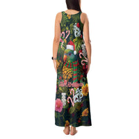 Meri Kirihimete Kakapo Santa Tank Maxi Dress Merry Christmas with Tropical Vibe LT9 - Polynesian Pride
