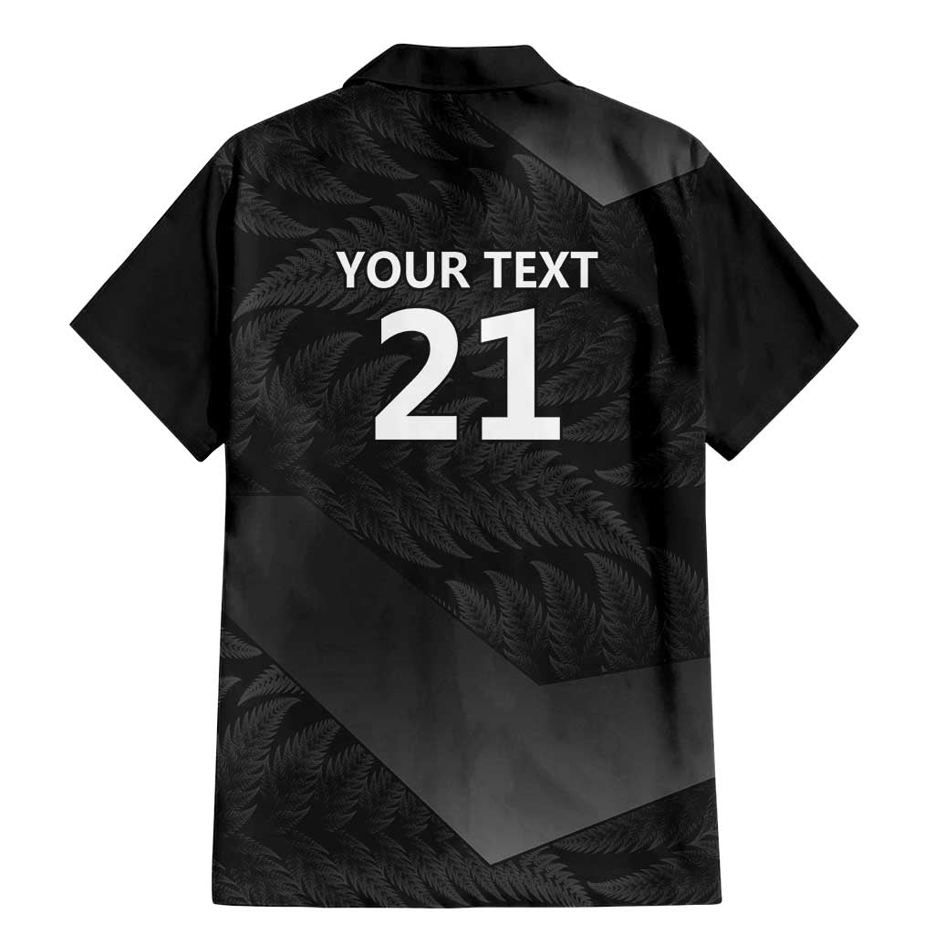 New Zealand Cricket Custom Family Matching Mermaid Dress and Hawaiian Shirt Potae Pango Black Fern Pattern LT9 - Polynesian Pride