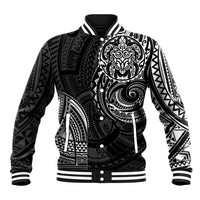 Polynesian Turtle Tribal Tattoo Baseball Jacket Black Style