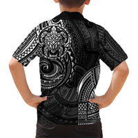Polynesian Turtle Tribal Tattoo Kid Hawaiian Shirt Black Style LT9 - Polynesian Pride
