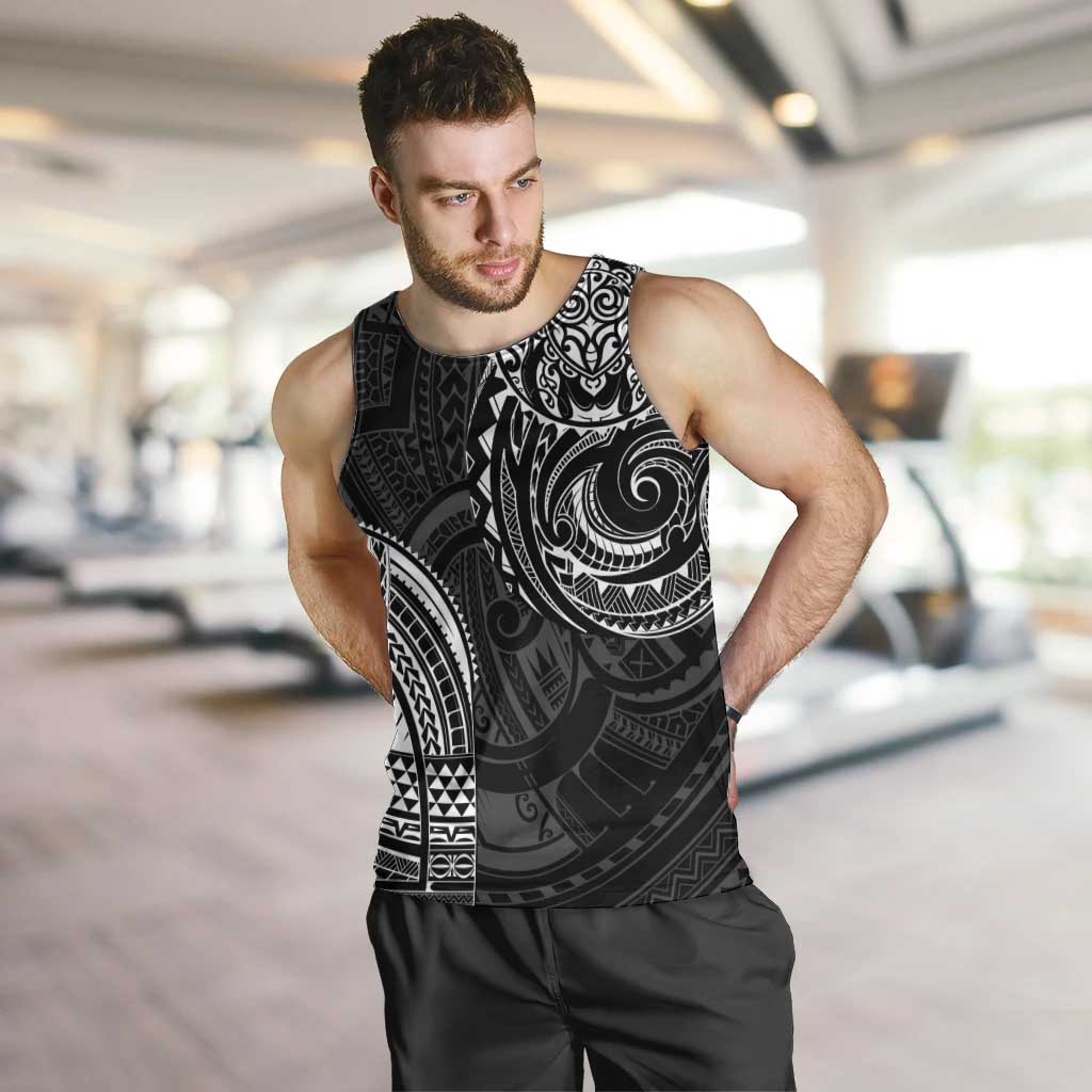 Polynesian Turtle Tribal Tattoo Men Tank Top Black Style LT9 Black - Polynesian Pride