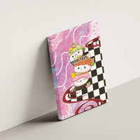 Personalized Japanese Kawaii Sushi Roll Canvas Wall Art Wagara Palaka Pattern