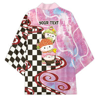 Personalized Japanese Kawaii Sushi Roll Kimono Wagara Palaka Pattern