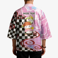 Personalized Japanese Kawaii Sushi Roll Kimono Wagara Palaka Pattern