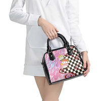 Personalized Japanese Kawaii Sushi Roll Shoulder Handbag Wagara Palaka Pattern