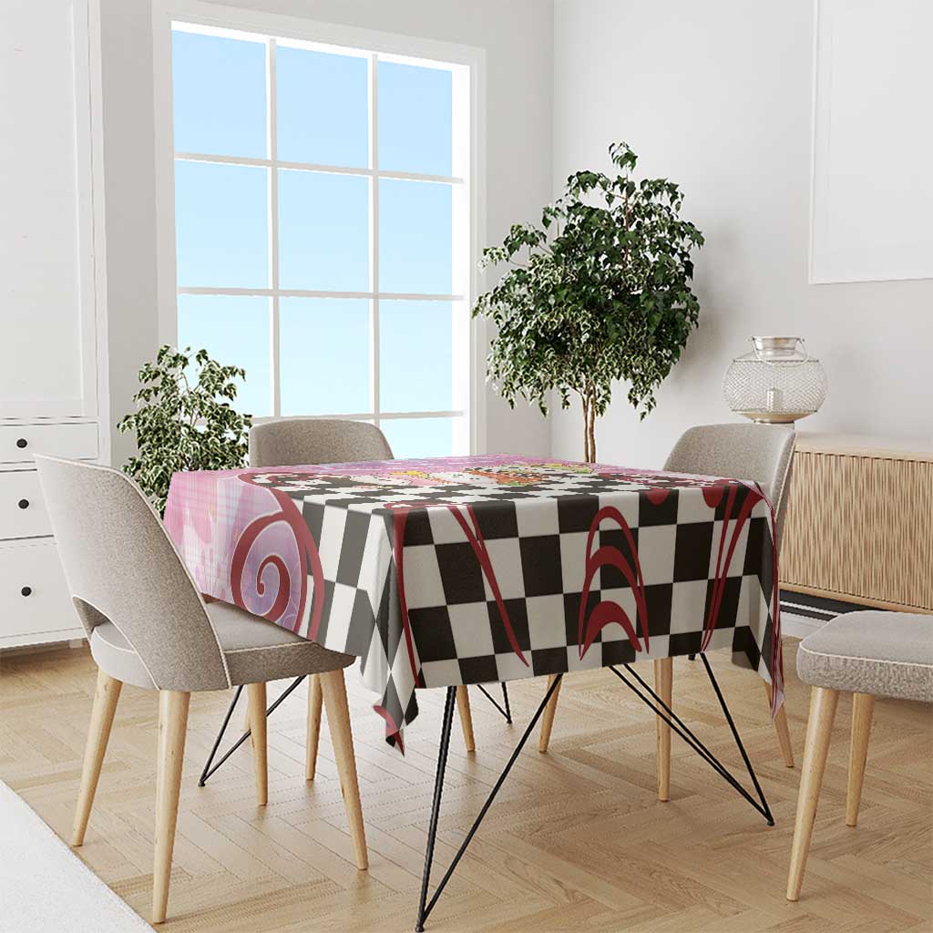 Personalized Japanese Kawaii Sushi Roll Tablecloth Wagara Palaka Pattern