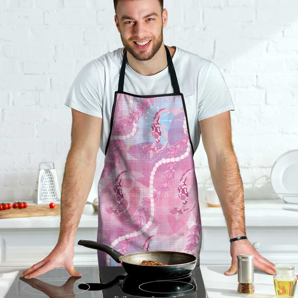 Japanese Koi Fish Apron Pink Wagara Palaka Honohono Pikake Lei