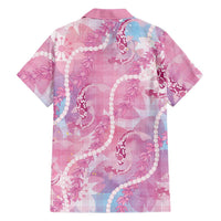 Japanese Koi Fish Family Matching Tank Maxi Dress and Hawaiian Shirt Pink Wagara Palaka Honohono Pikake Lei LT9 - Polynesian Pride