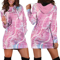 Japanese Koi Fish Hoodie Dress Pink Wagara Palaka Honohono Pikake Lei LT9 - Polynesian Pride