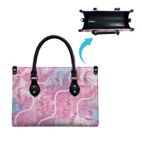Japanese Koi Fish Leather Bag Pink Wagara Palaka Honohono Pikake Lei LT9 - Polynesian Pride