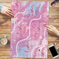 Japanese Koi Fish Puzzle Pink Wagara Palaka Honohono Pikake Lei