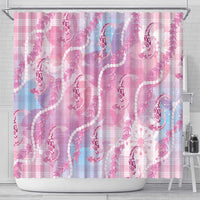 Japanese Koi Fish Shower Curtain Pink Wagara Palaka Honohono Pikake Lei