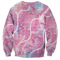 Japanese Koi Fish Sweatshirt Pink Wagara Palaka Honohono Pikake Lei