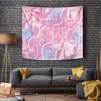Japanese Koi Fish Tapestry Pink Wagara Palaka Honohono Pikake Lei